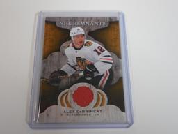 2021-22 UD ARTIFACTS ALEX DEBRINCAT GAME USED JERSEY CARD BLACKHAWKS