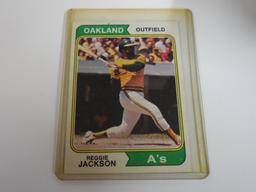 1974 TOPPS BASEBALL #130 REGGIE JACKSON OAKLAND ATHLETICS