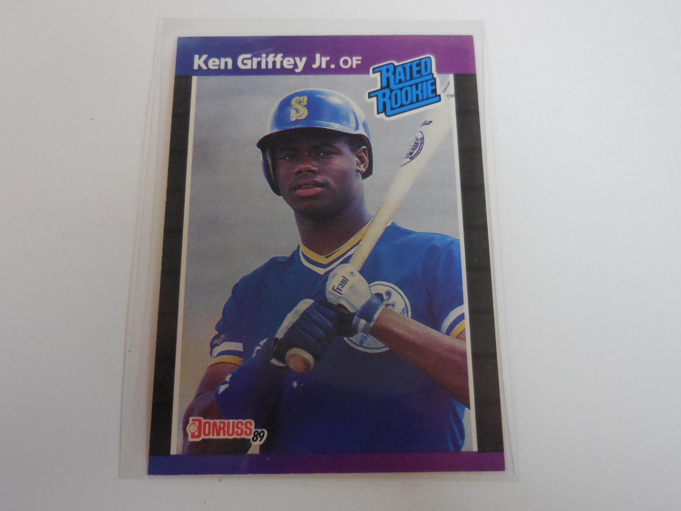 1989 DONRUSS BASEBALL KEN GRIFFEY JR RATED ROOKIE CARD HOF RC MARINERS