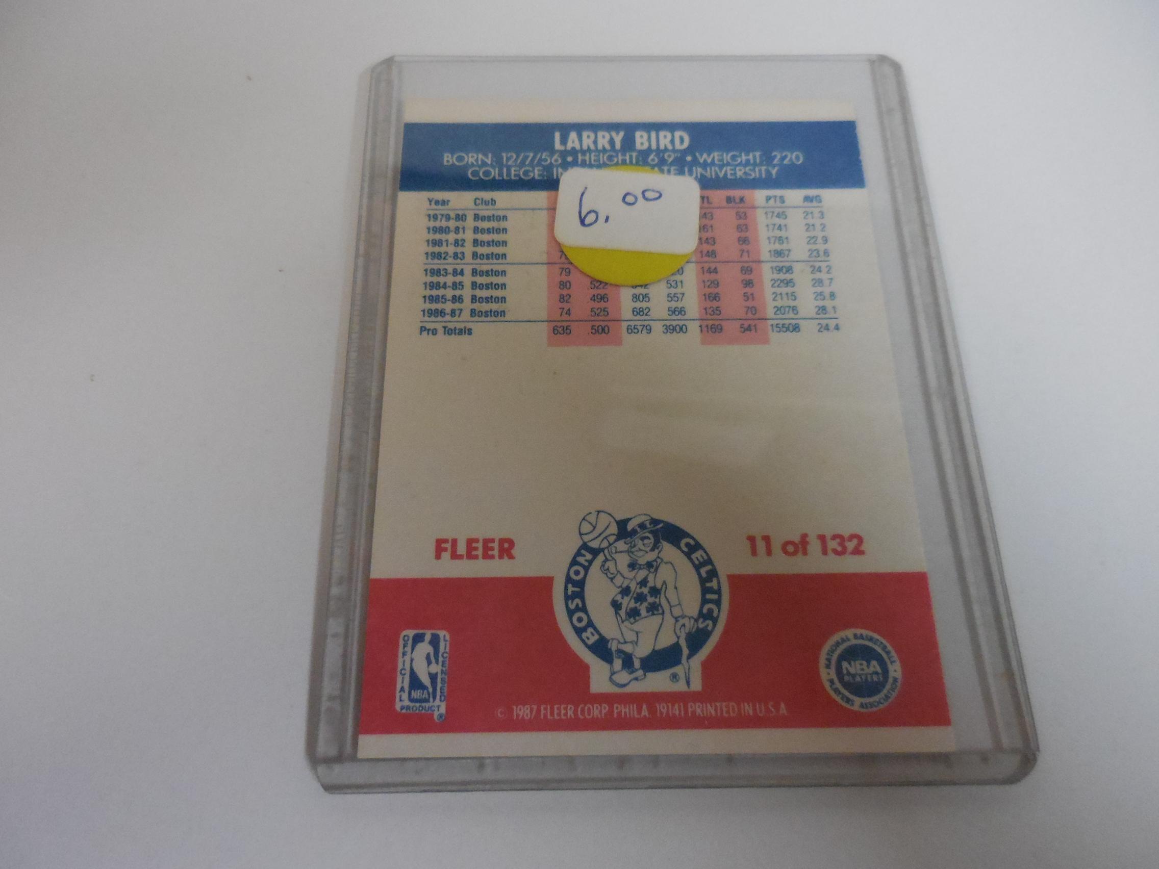 1987-88 FLEER BASKETBALL #11 LARRY BIRD BOSTON CELTICS