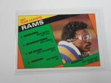 1984 TOPPS FOOTBALL LOS ANGELES RAMS LEADERS ERIC DICKERSON ROOKIE CARD RC