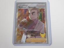 RARE 2021 POKEMON 25 YEARS PROFESSOR'S RESEARCH TRAINER HOLO 024/025