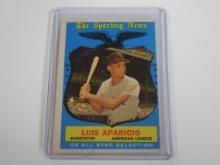 1959 TOPPS BASEBALL #560 LUIS APARICIO HIGH NUMBER ALL STAR BAZOOKA BACK