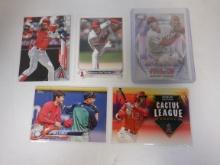 LOT OF 5 SHOHEI OHTANI CARDS