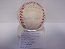 1970' BALTIMORE ORIOLES SIGNED BASEBALL. EARL WEAVER, BROOKS ROBINSON, JIM PALMER & OTHERS