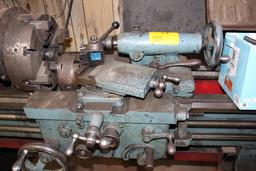 ROCKFORD TURNING LATHE, APPROX 3' BED,