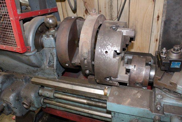 ROCKFORD TURNING LATHE, APPROX 3' BED,