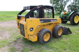 JOHN DEERE 320 SKID LOADER, ENCLOSED CAB,