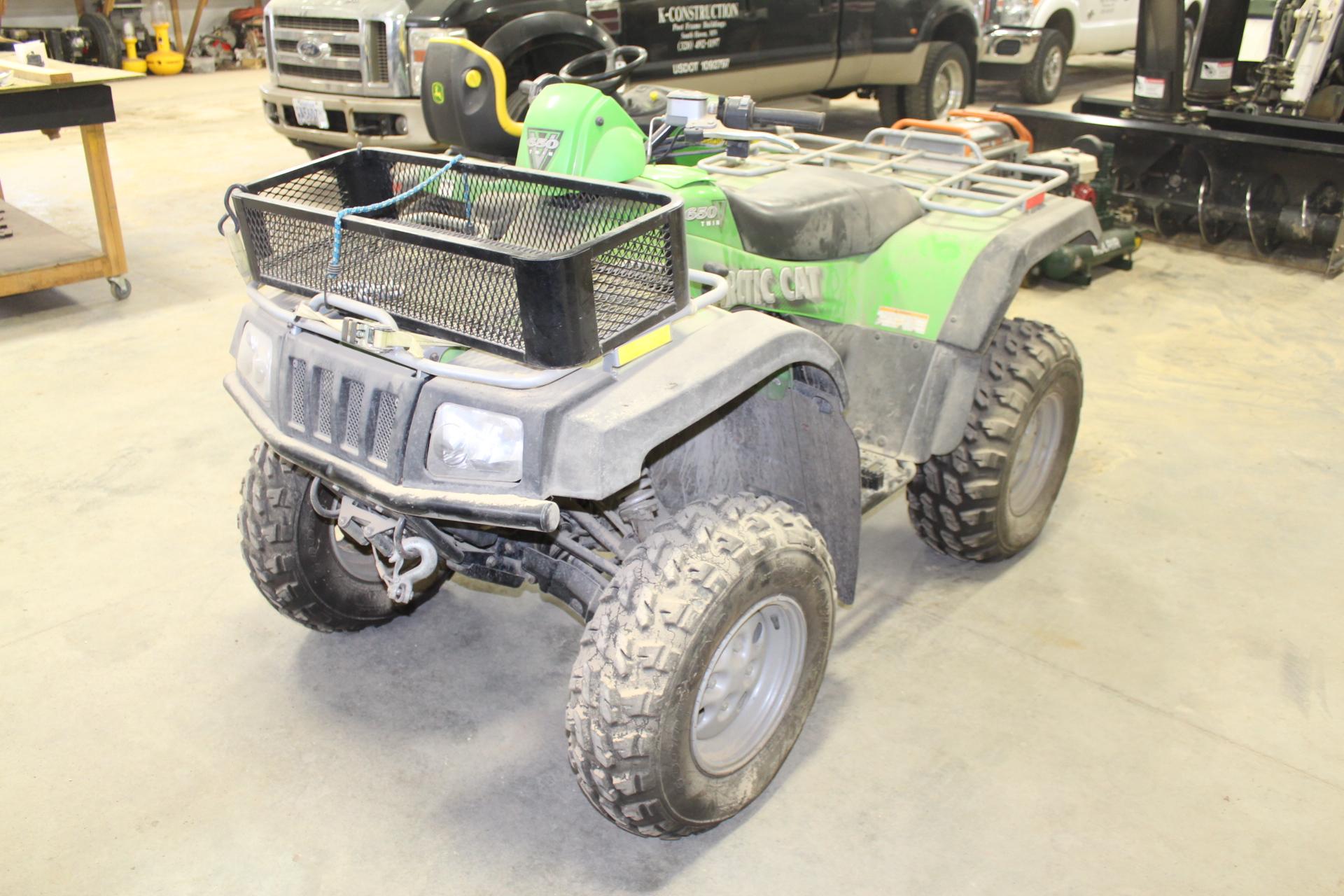 *** 2005 ARCTIC CAT 650 V-TWIN 4 WHEELER, 4 X 4,