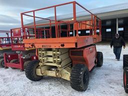 2003 JLG 3394 ALL TERRAIN SCISSORS LIFT, 4x4, 94" WIDE, 33' PLATFORM,