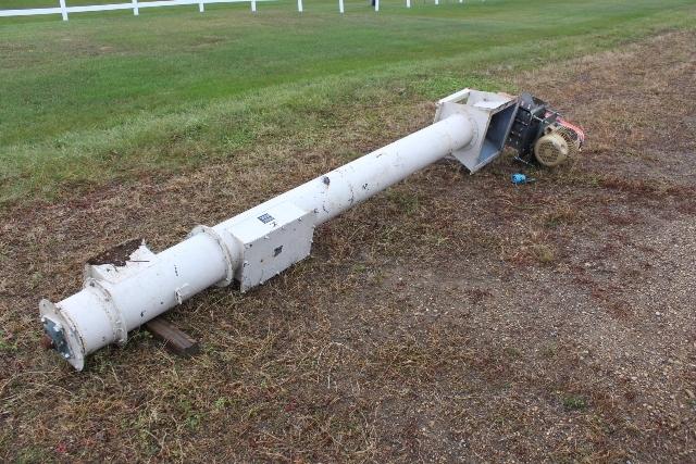 10" X 12'2" AUGER WITH ELECTRIC MOTOR,