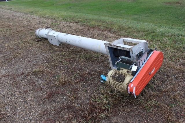 10" X 12'2" AUGER WITH ELECTRIC MOTOR,