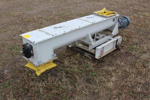 10" X 75" U-TROUGH AUGER, GEAR REDUCTION,