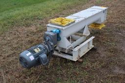 10" X 75" U-TROUGH AUGER, GEAR REDUCTION,