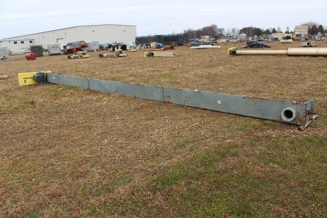 10" X 30' U TROUGH CONVEYOR, 3 HP,