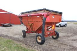 J & M APPROX 200 BUSHEL GRAVITY BOX, WITH