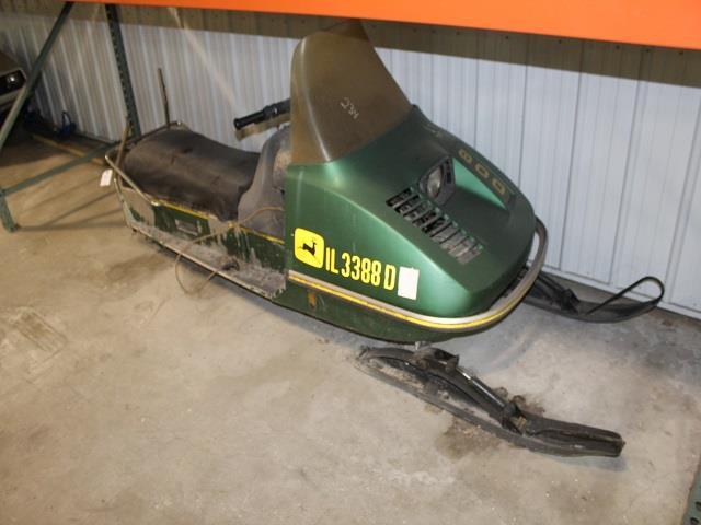 1975 John Deere 800 Snowmobile, Parts, Engine, 4086 Miles Showing, SN- J800