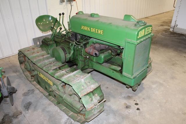 John Deere BO Lindeman Crawler, 12" Pads, 46" Gauge, PTO, Drawbar,