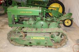 John Deere BO Lindeman Crawler, 12" Pads, 46" Gauge, PTO, Drawbar,