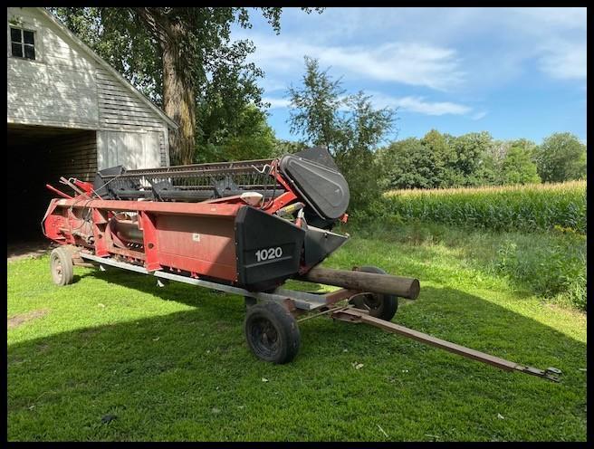 CaseIH 1020 20' Flexhead, Plastic Finger Reel, Manual F/A, Approx 200A on Wobble Box, 3" EZ Cut, SN-