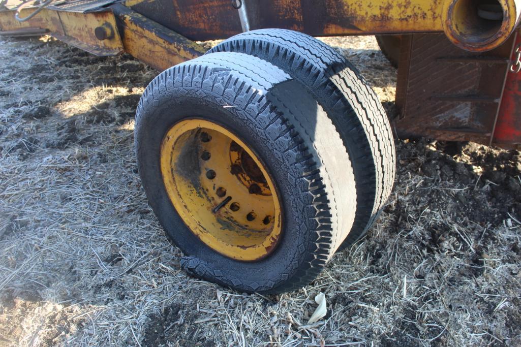 TILE PLOW, PULL TYPE, DUAL WHEELS, 4" TO 6" BOOT, REEL HOLDS APPROX 3000' ROLL OF 4" TILE,