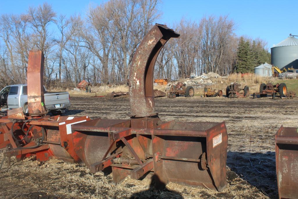 8' LUNDELL SNOW THROWER, 3PT, 1000 PTO, NO GEAR BOX