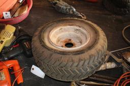 6 LAWN AND GARDEN TRACTOR TIRES AND RIMS