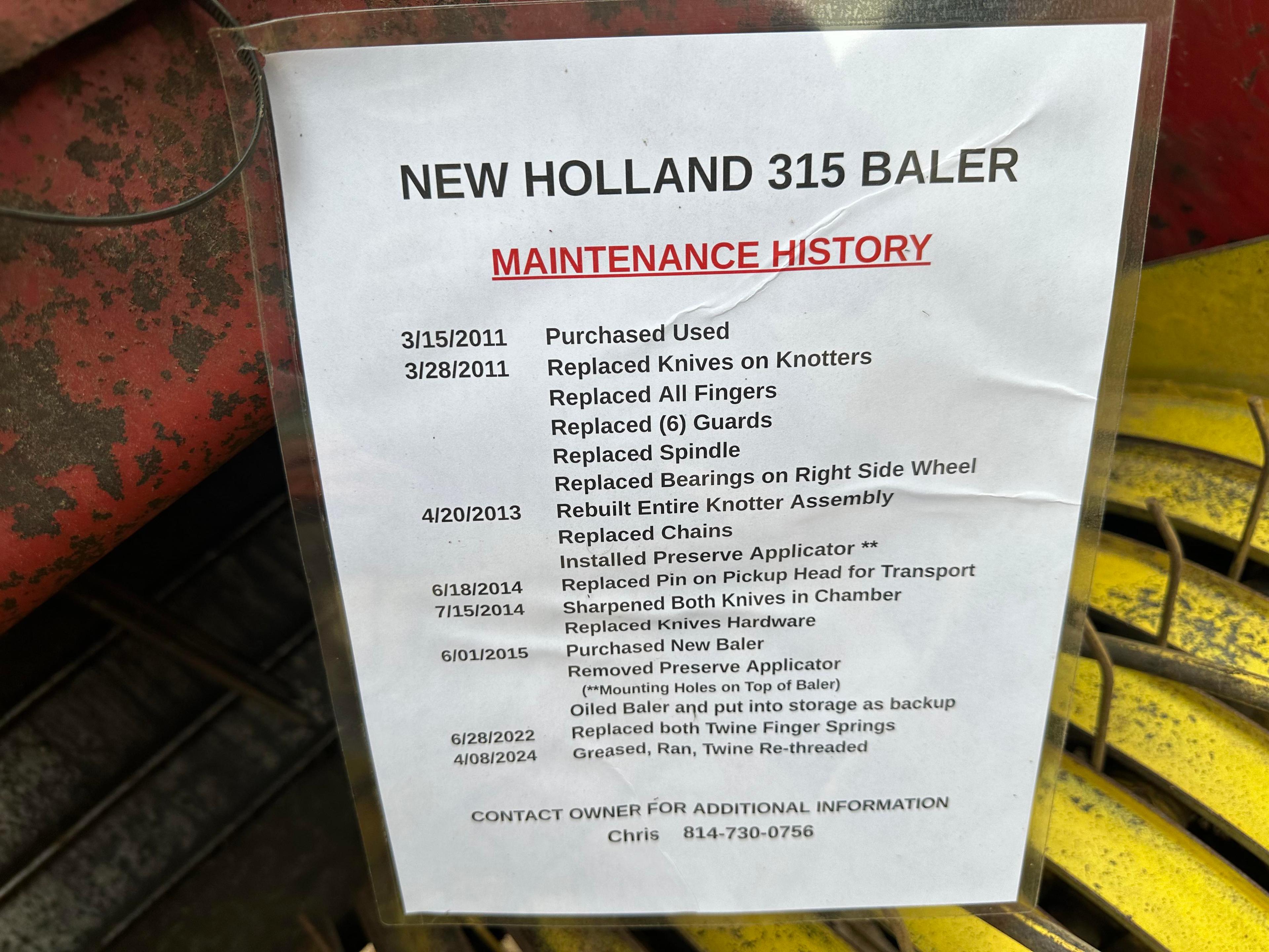 New Holland 315 Square Baler