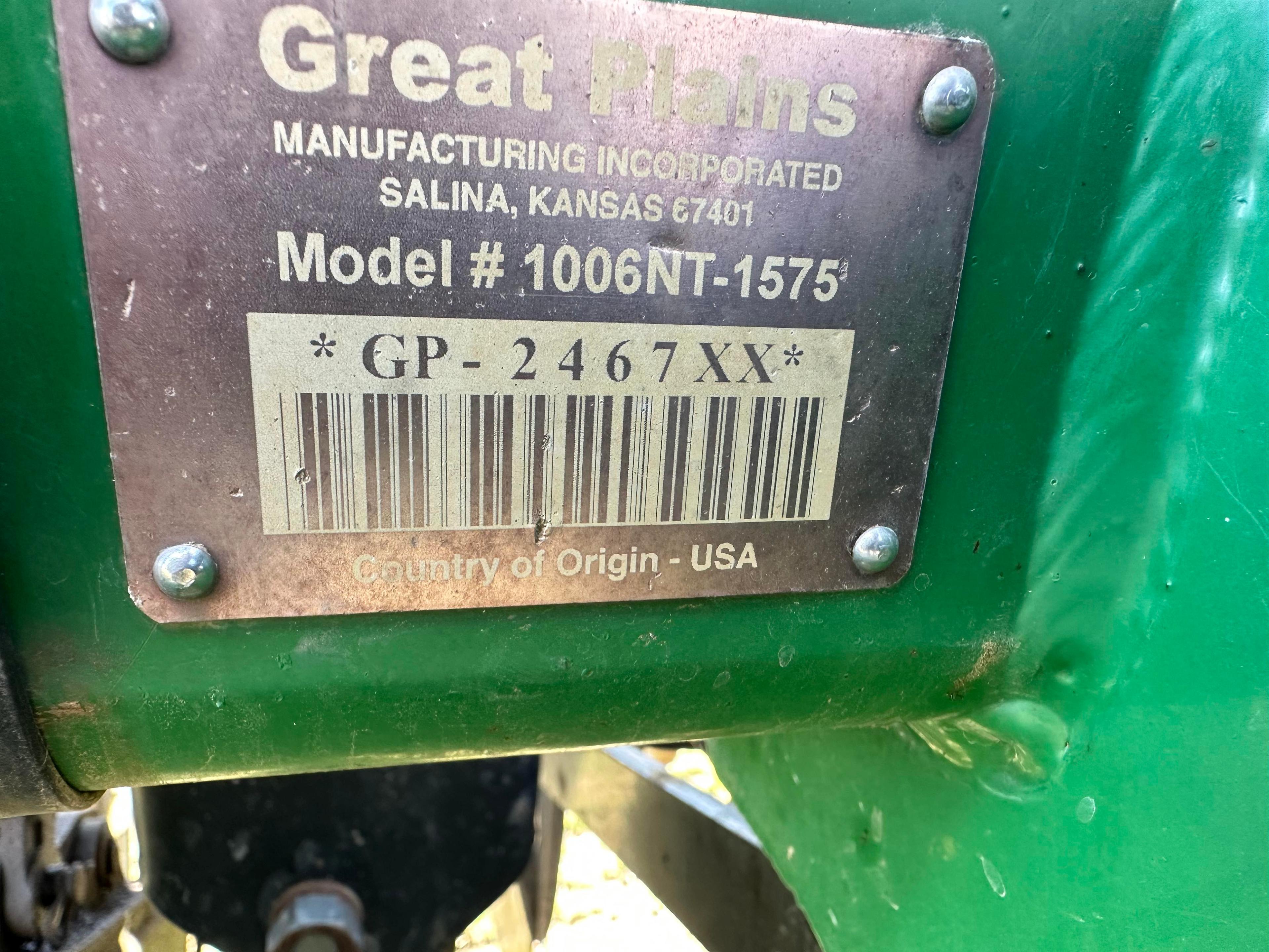 Great Plains 1006 No Till Grain Drill