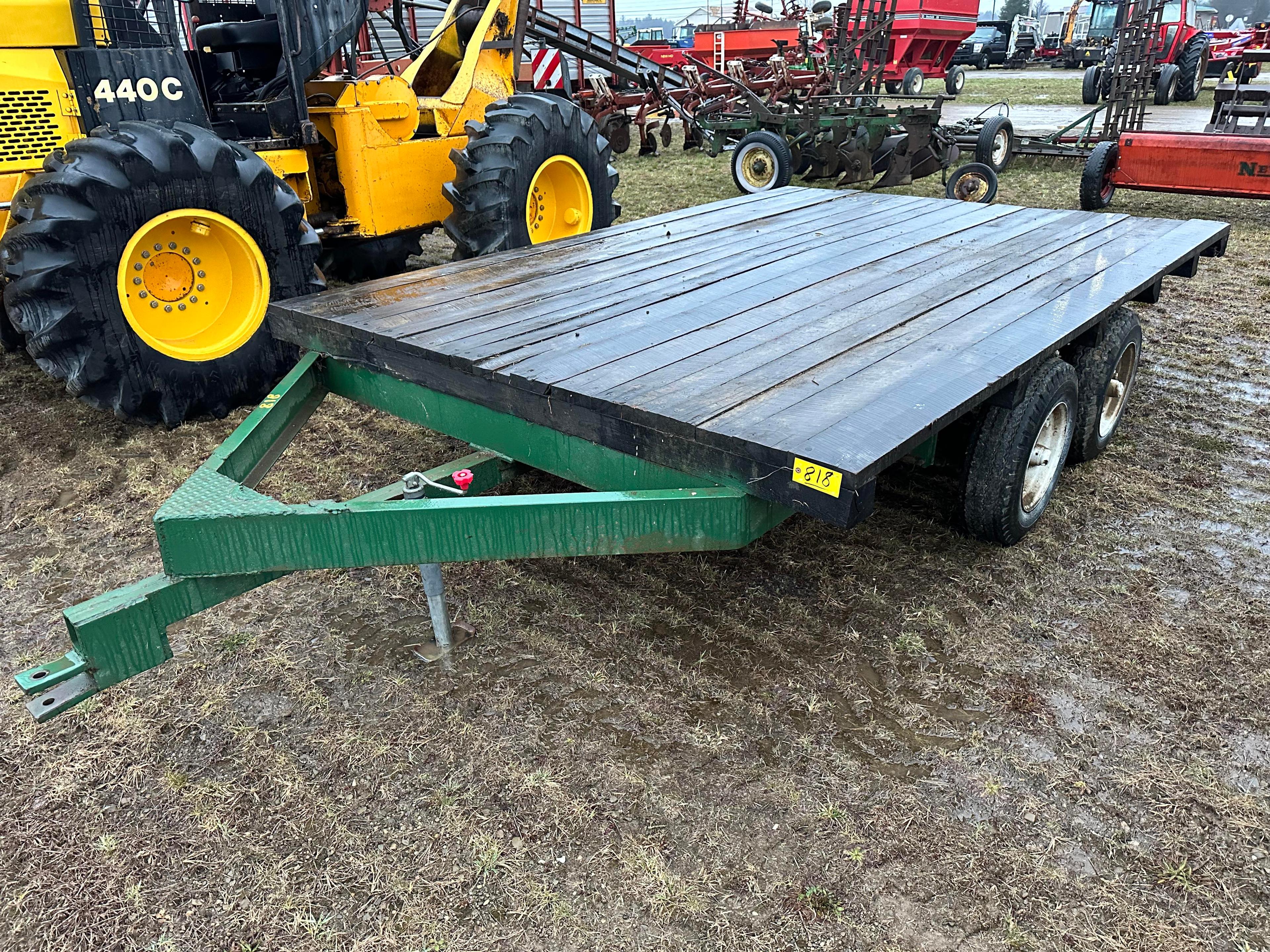 100” X 10’ Tandem Axle Flatbed Trailer