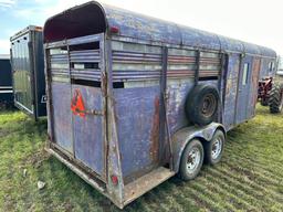 1990 Valley Gooseneck 18’ Plus 7’ Stock Trailer