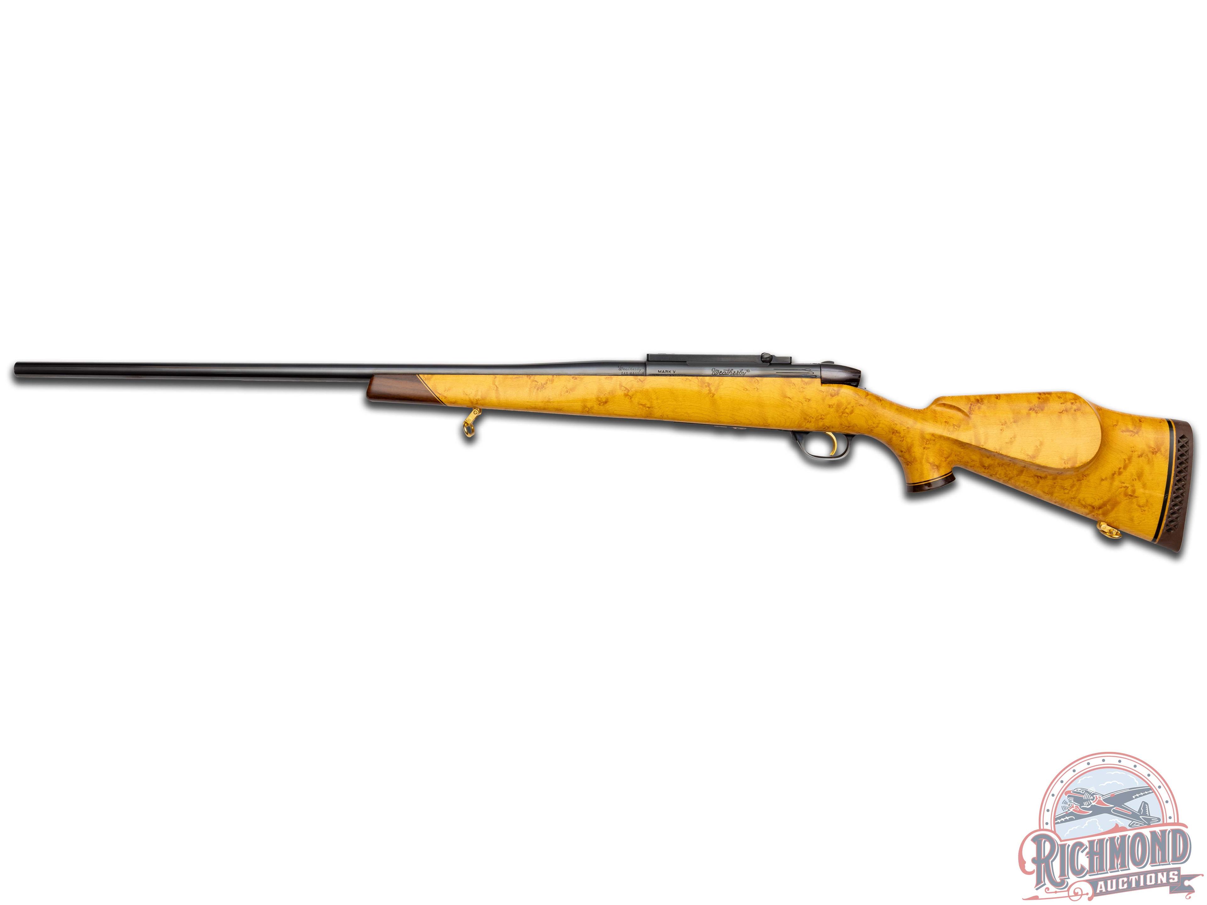 Custom 1973 German Weatherby Mark V Bolt Action Rifle in .240 WBY Magnum