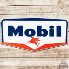 1961 Mobiloil Gasoline 58" DS Porcelain Sign w/ Pegasus