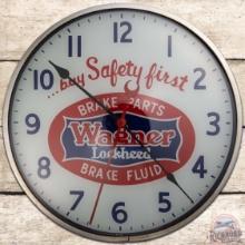 Wagner Lockheed Brakes 15" Deluxe Advertising Clock