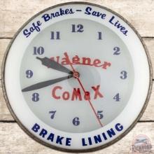 Wagner Comax Brake Lining 14" Bubble Advertising Clock