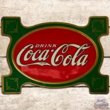 1929 Drink Coca Cola Die Cut Embossed SS Tin Sign