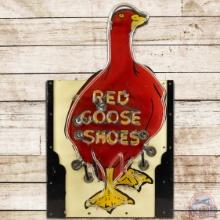 Red Goose Shoes Die Cut SS Porcelain Neon Sign