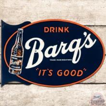 Drink Barq's Root Beer "It's Good" DS Tin Flange Sign