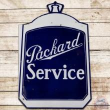 Packard Service Die Cut DS Porcelain Flange Sign