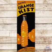 Drink Orange Kist Vertical Embossed SS Tin Sign w/ Bottle