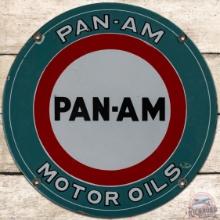 Pan-am Motor Oils 15" SS Porcelain Sign