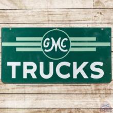 Scarce GMC Trucks 48" DS Porcelain Sign
