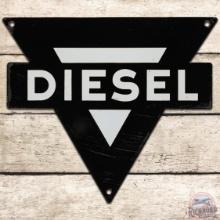 Scarce Conoco Diesel SS Porcelain Gas Pump Plate Sign