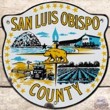 San Luis Obispo County California Die Cut SSP Truck Door Sign