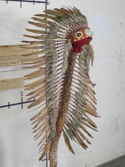 Indian Headdress Contemporary, Stand not included