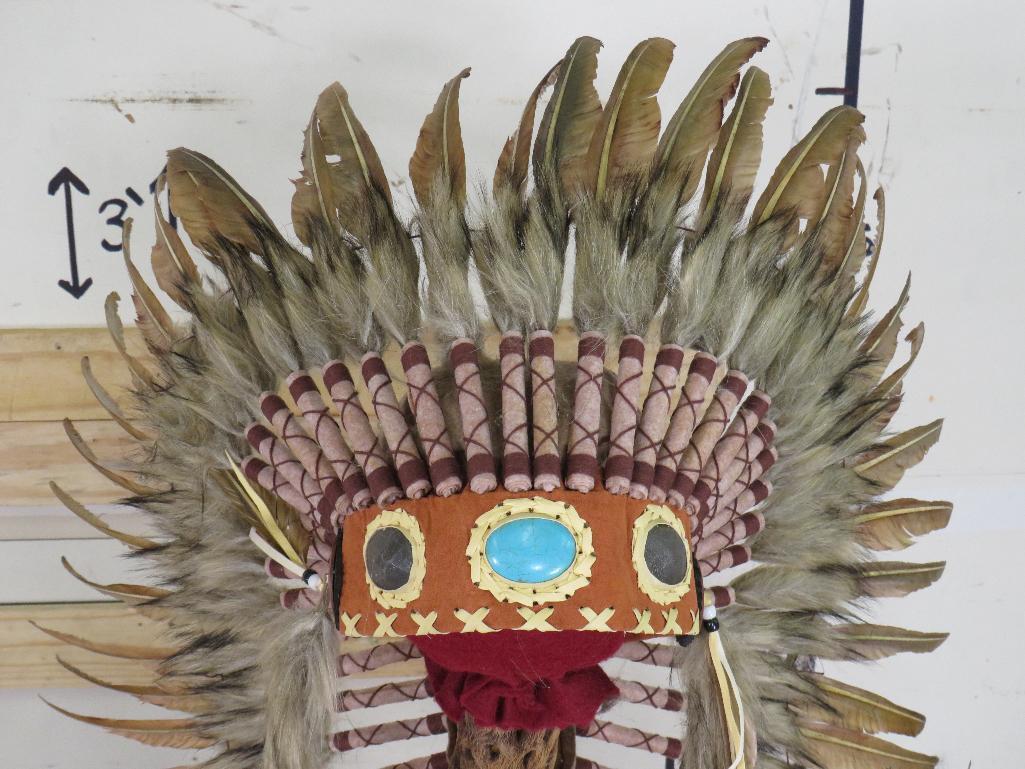 Indian Headdress Contemporary, Stand not included