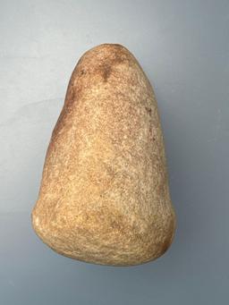 FINE 4 1/2" Quartzite Bell Pestle, Found in Lancaster Co., PA, Ex: Howell Collection