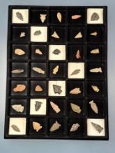 Fine Selection of Various Points from Across the US, Longest is 2 1/2", Nice Assortment