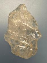 1 5/8" Crystal Quartz Point, Found in Wake Co., North Carolina