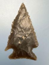 BEST of BEST 1 3/4" Serrated Corner Notch Point, Ridge and Valley Chert, Found in North Carolina